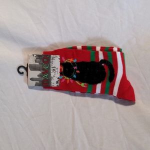 Christmas cat socks